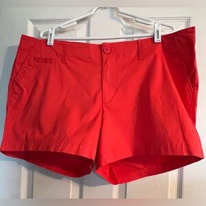 Women’s Old Navy Plus Size Orange Chino Shorts SZ 18